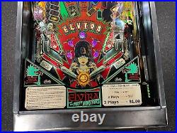 Elvira And The Party Monsters Pinball Machine The Original Leds Great Condition