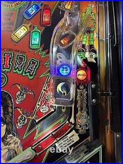 Elvira And The Party Monsters Pinball Machine The Original Leds Great Condition