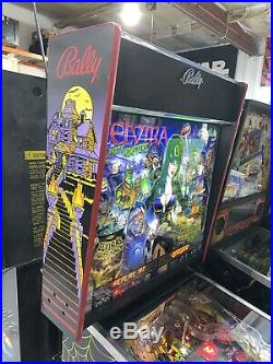 Elvira and the Party Animals Pinball Machine 1989 Arcade Free Shipping LEDs