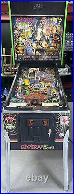 Elvira and the Party Monsters Pinball Machine Bally Free Shipping 1991 LEDS