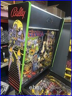 Elvira and the Party Monsters Pinball Machine Bally Free Shipping 1991 LEDS