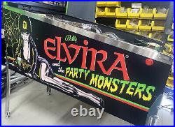 Elvira and the Party Monsters Pinball Machine Bally Free Shipping 1991 LEDS