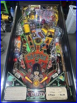 Elvira and the Party Monsters Pinball Machine Bally Free Shipping 1991 LEDS