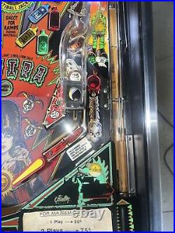 Elvira and the Party Monsters Pinball Machine Bally Free Shipping 1991 LEDS