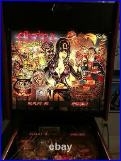 Elvira and the Party Monsters Pinball Machine Excellent Used Bally Pickup Only