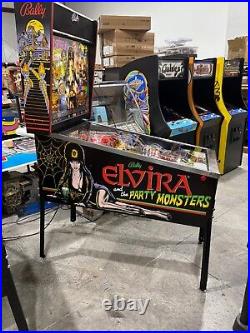 Elvira and the Party Monsters Pinball Machine FULLY RESTORED SUPER NICE