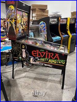 Elvira and the Party Monsters Pinball Machine FULLY RESTORED SUPER NICE