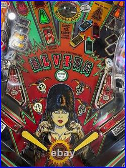 Elvira and the Party Monsters Pinball Machine FULLY RESTORED SUPER NICE