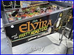 Elvira and the Party Monsters Pinball Machine Williams 1989 LEDs Free Ship
