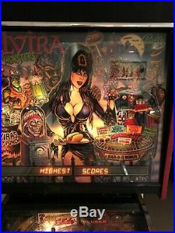 Elvira and the party monsters pinball machine