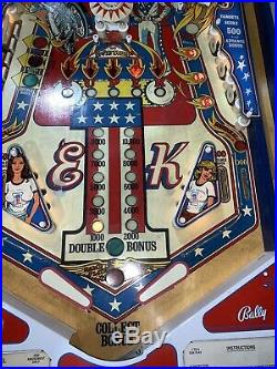 Evel Knievel Pinball Machine By Bally 1977 Original Coin Operated Free Shipping