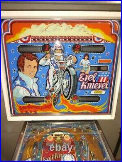 Evel Knievel Pinball Machine Coin Op Bally 1977