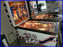 Evel Knievel Pinball Machine Coin Op Bally 1977 VIDEO