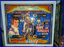 Evel Knievel Pinball Machine Coin Op Bally 1977 VIDEO