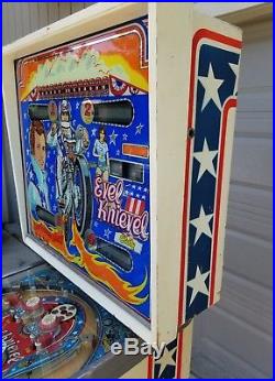 Evel knievel Pinball Machine Shopped working Nice! Will ship