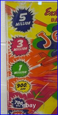 Exhibit Dale Jet Gun 1952 Arcade Backglass original unrestored very rare
