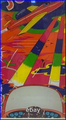 Exhibit Dale Jet Gun 1952 Arcade Backglass original unrestored very rare