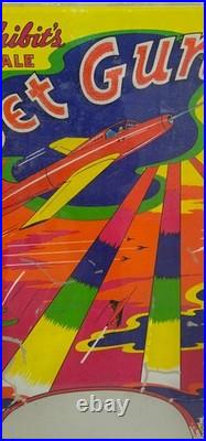 Exhibit Dale Jet Gun 1952 Arcade Backglass original unrestored very rare