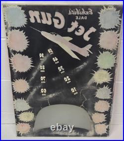 Exhibit Dale Jet Gun 1952 Arcade Backglass original unrestored very rare
