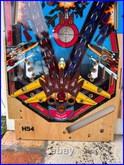 F-14 Tomcat Pinball machine! Beautiful restoration! Spectacular new Playfield