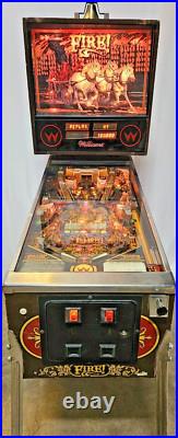 FIRE! Pinball Machine Williams 1987 3527
