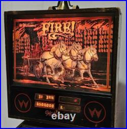 FIRE! Pinball Machine Williams 1987 3527