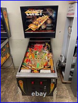 FUN 1985 Williams COMET pinball machine shopped 100% working FREE SHIPPING