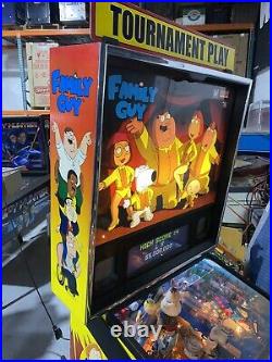 Family Guy Pinball Machine Free Shipping Stern LEDs ColorDMD