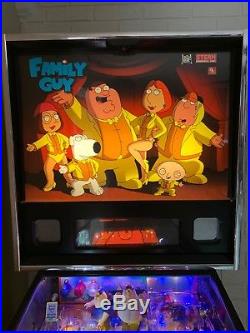 Family Guy Stern pinball machine updated LEDs. Great condition