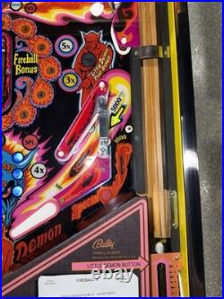 Fireball II Pinball Machine Bally 1981 Orange County Pinballs Free Shipping