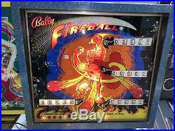 Fireball Pinball Machine Coin Op Bally 1972 German Version Free Shipping