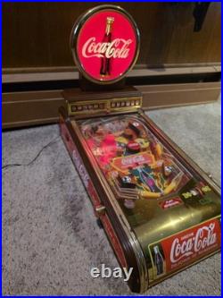 Franklin Mint Coca Cola Rare 1996 Deluxe Edition Pinball Machine