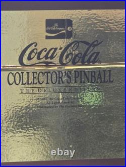 Franklin Mint Coca Cola Rare 1996 Deluxe Edition Pinball Machine