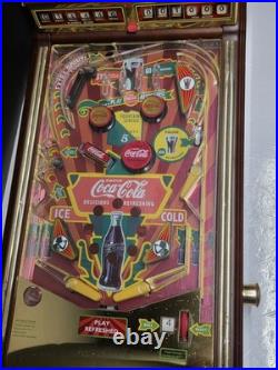 Franklin Mint Coca Cola Rare 1996 Deluxe Edition Pinball Machine