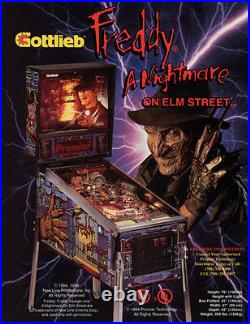 Freddy A Nightmare On Elm Street Pinball Machine Working 100% N. California