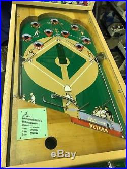 Fully Restored Bally Heavy Hitter 1939 Baseball arcade game with Stand
