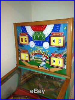 Fully Restored Custom Vintage Williams 57 Deluxe Baseball arcade game
