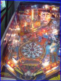 Funhouse pinball machine with backglass marquee animation and NOS Rudy parts