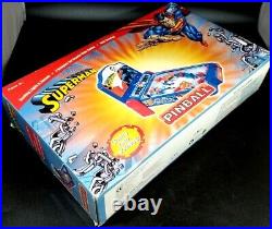 Funrise Home Arcade DC SUPERMAN Tablet-Top Pinball Machine Saving the World NEW