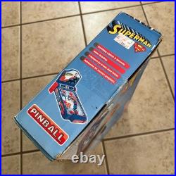 Funrise Superman Pinball Machine Lights & Sounds DC Comics 2004 NEW OPEN BOX