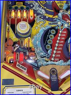 Genie Pinball Machine Gottlieb 1979 Arcade Free Shipping