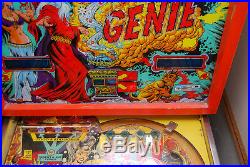 Genie Pinball Machine by Gottlieb & Extras! Wide Body! VIntage 1979