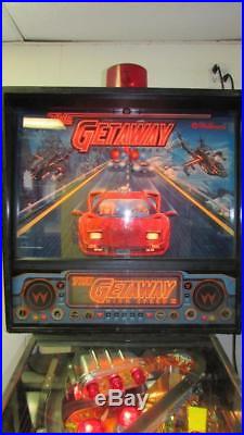 Getaway High Speed II Pinball Williams Arcade Machine. LED Kit Instal. Free Ship