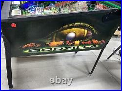 Godzilla Sega LEDs Free Ship Pinball Machine 1998 RARE
