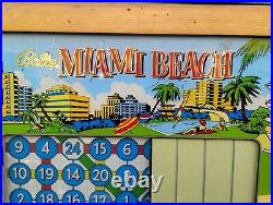 Good Looking Old BALLY Miami Beach Pinball Machine As/Is Parts or Repair