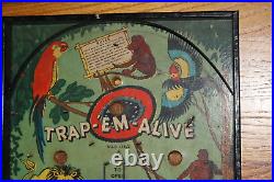 Gotham Pressed Steel Trap-Em-Alive table top pinball game vintage 1936
