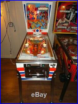 Gottlieb 1973 King Pin Pinball Machine Restored! Great Game! Great Price