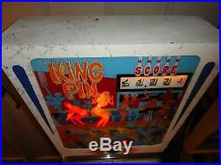 Gottlieb 1973 King Pin Pinball Machine Restored! Great Game! Great Price