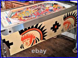 Gottlieb Big Indian Pinball Machine High Quality Full Restoration COLLECTOR GAME