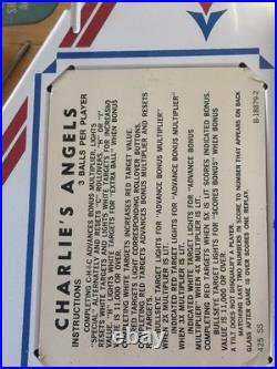 Gottlieb Charlie's Angels Pinball Machine 1978 Original Arcade Game